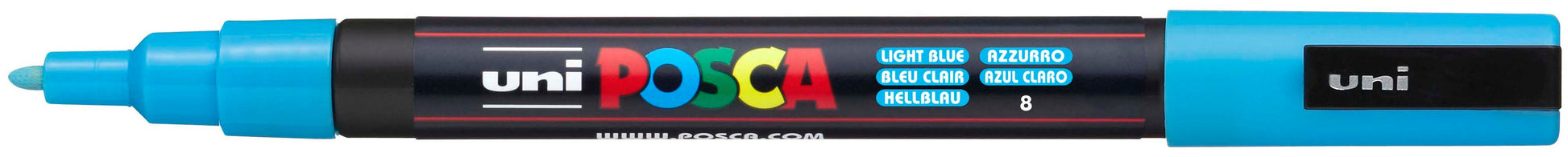 POSCA Marker 0.9-1.3mm PC-3M L.BLUE hellblau, Rundspitze