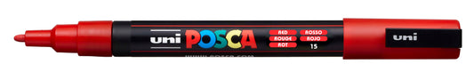 POSCA Marker 0.9-1.3mm PC-3M RED rot, Rundspitze