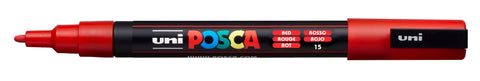 POSCA Marker 0.9-1.3mm PC-3M RED rot, Rundspitze