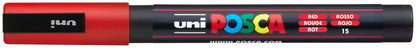 POSCA Marker 0.9-1.3mm PC-3M RED rot, Rundspitze