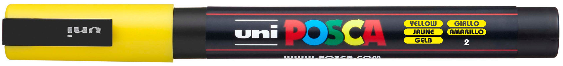 POSCA Marker 0.9-1.3mm PC-3M YELLOW gelb, Rundspitze