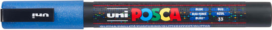 POSCA Marker 0.9-1.3mm PC-3ML BLUE glitzer blau