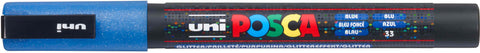POSCA Marker 0.9-1.3mm PC-3ML BLUE glitzer blau