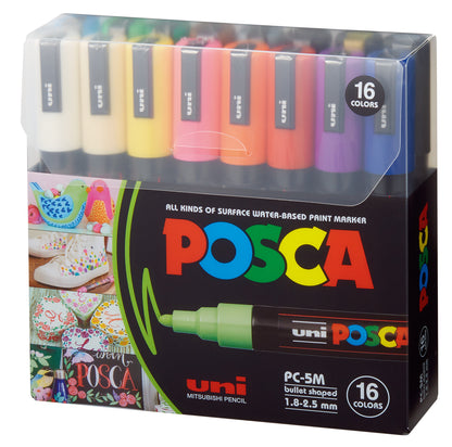 POSCA Marker 1.8-2.5mm PC-5M 16C 16 Farben ass.