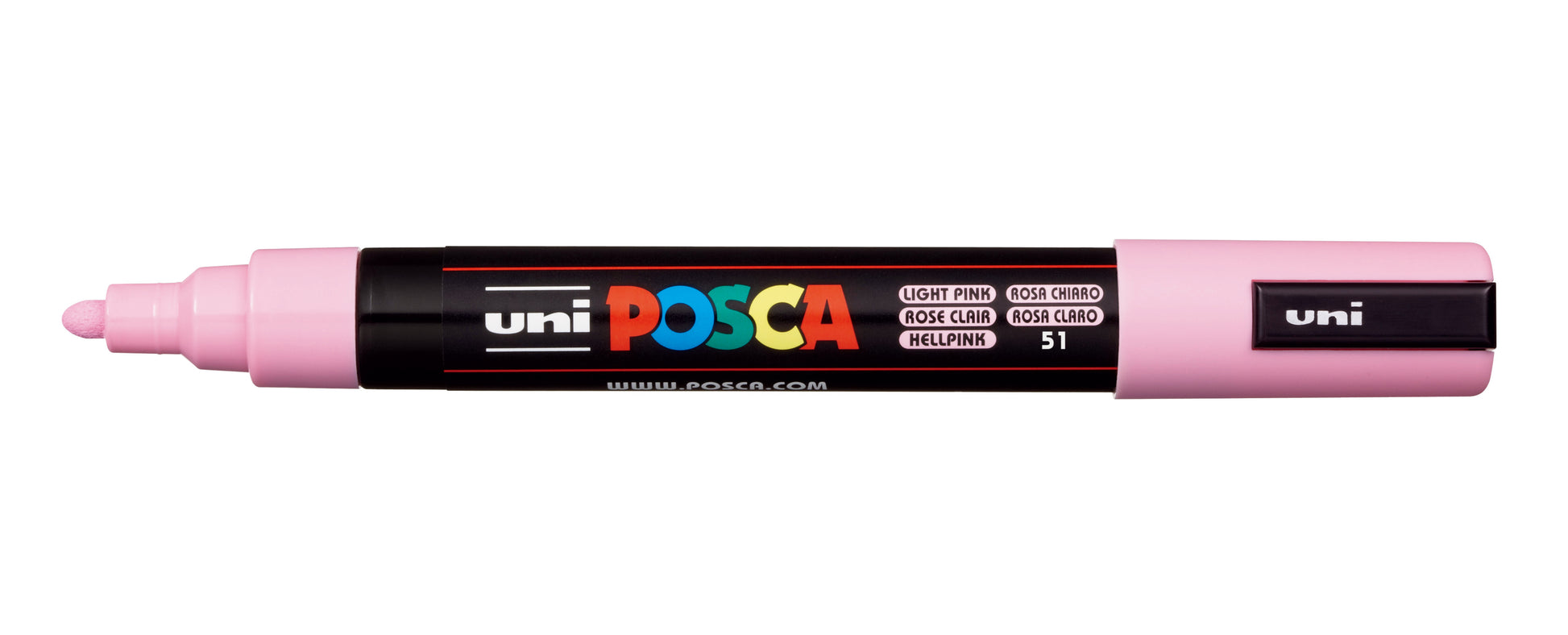 POSCA Marker 1.8-2.5mm PC-5M L.PINK hellrosa, Rundspitze