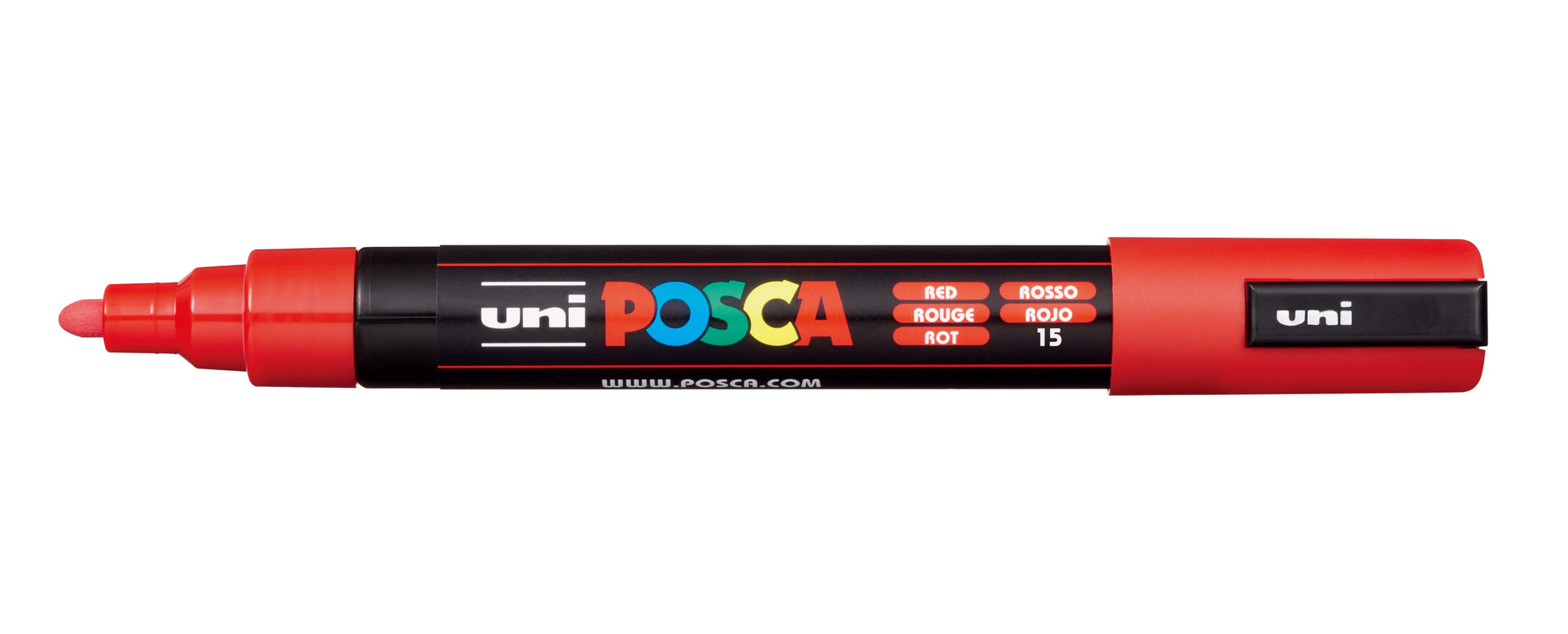 POSCA Marker 1.8-2.5mm PC-5M RED rot, Rundspitze