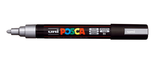 POSCA Marker 1.8-2.5mm PC-5M SILVER silber, Rundspitze