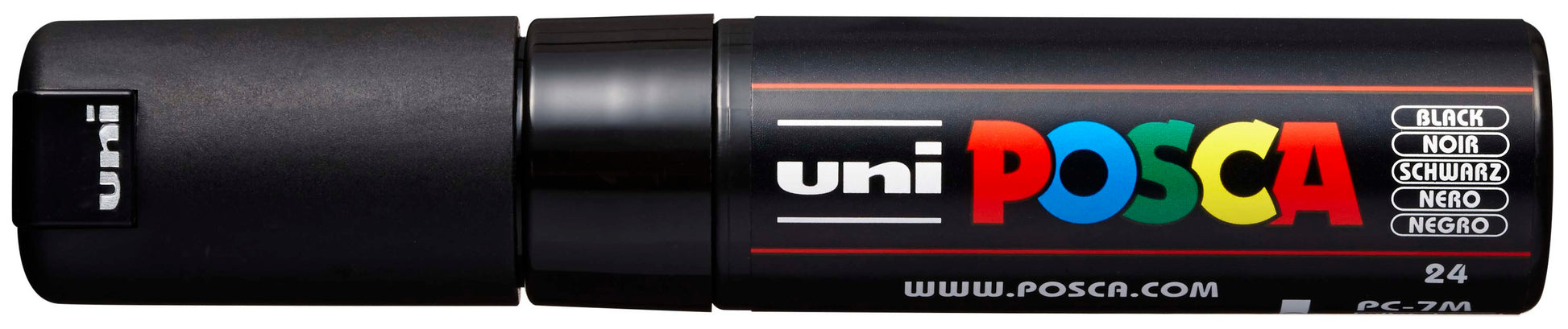 POSCA Marker 4.5-5.5mm PC-7M BLACK schwarz, Rundspitze