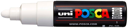 POSCA Marker 4.5-5.5mm PC-7M WHITE weiss, Rundspitze