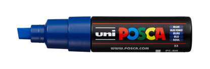 POSCA Marker 8mm PC-8K BLUE blau, Keilspitze