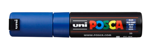 POSCA Marker 8mm PC-8K BLUE blau, Keilspitze