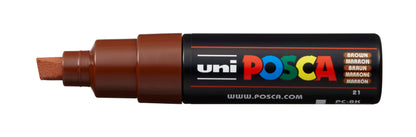 POSCA Marker 8mm PC-8K BROWN braun, Keilspitze