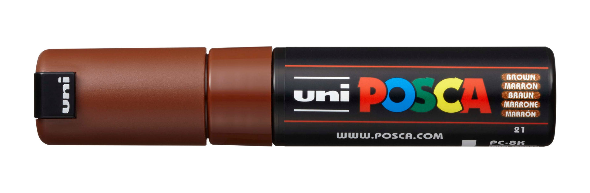 POSCA Marker 8mm PC-8K BROWN braun, Keilspitze