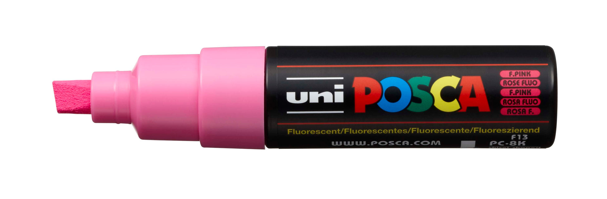 POSCA Marker 8mm PC-8K F.PINK fluo rosa, Keilspitze
