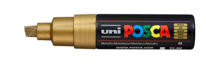 POSCA Marker 8mm PC-8K GOLD MET gold, Keilspitze