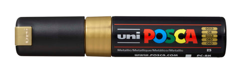 POSCA Marker 8mm PC-8K GOLD MET gold, Keilspitze