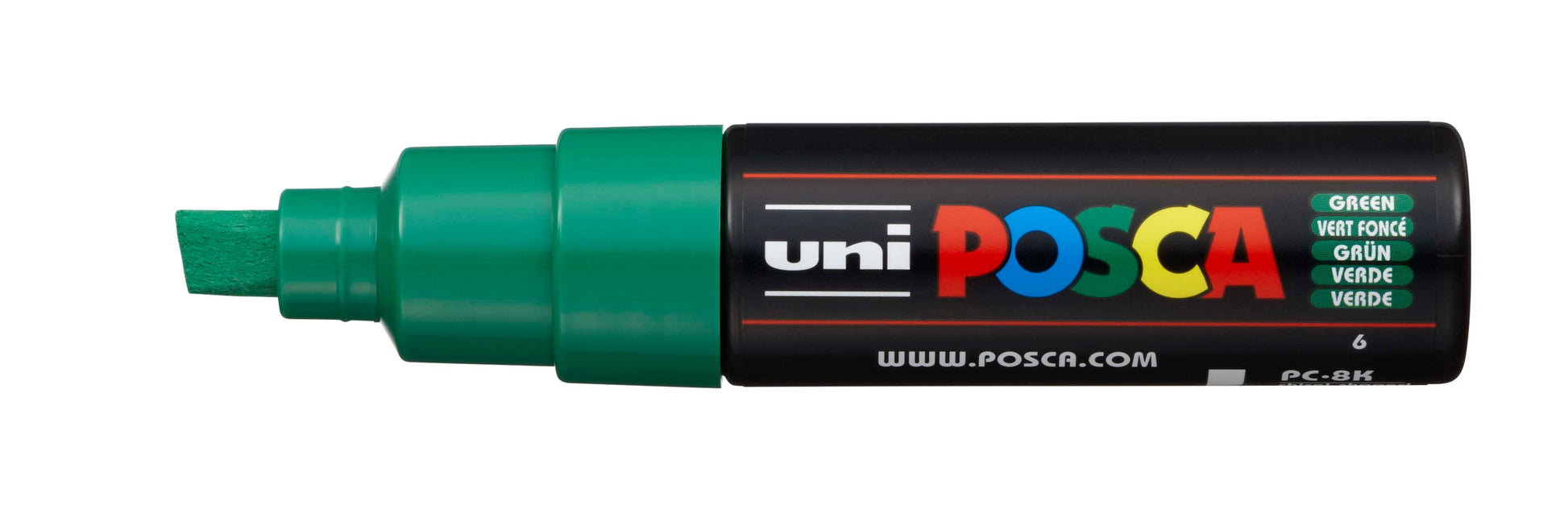 POSCA Marker 8mm PC-8K GREEN grün, Keilspitze