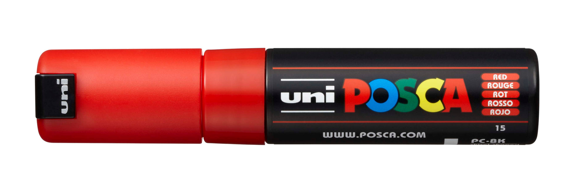 POSCA Marker 8mm PC-8K RED rot, Keilspitze