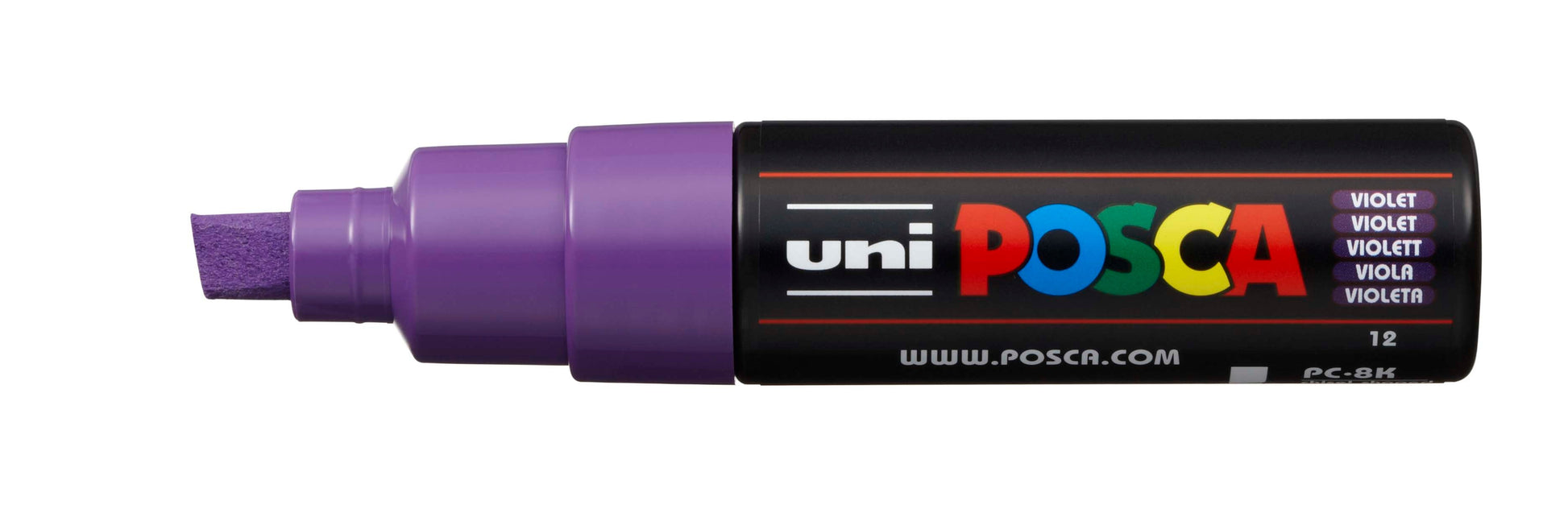 POSCA Marker 8mm PC-8K VIOLET violett, Keilspitze