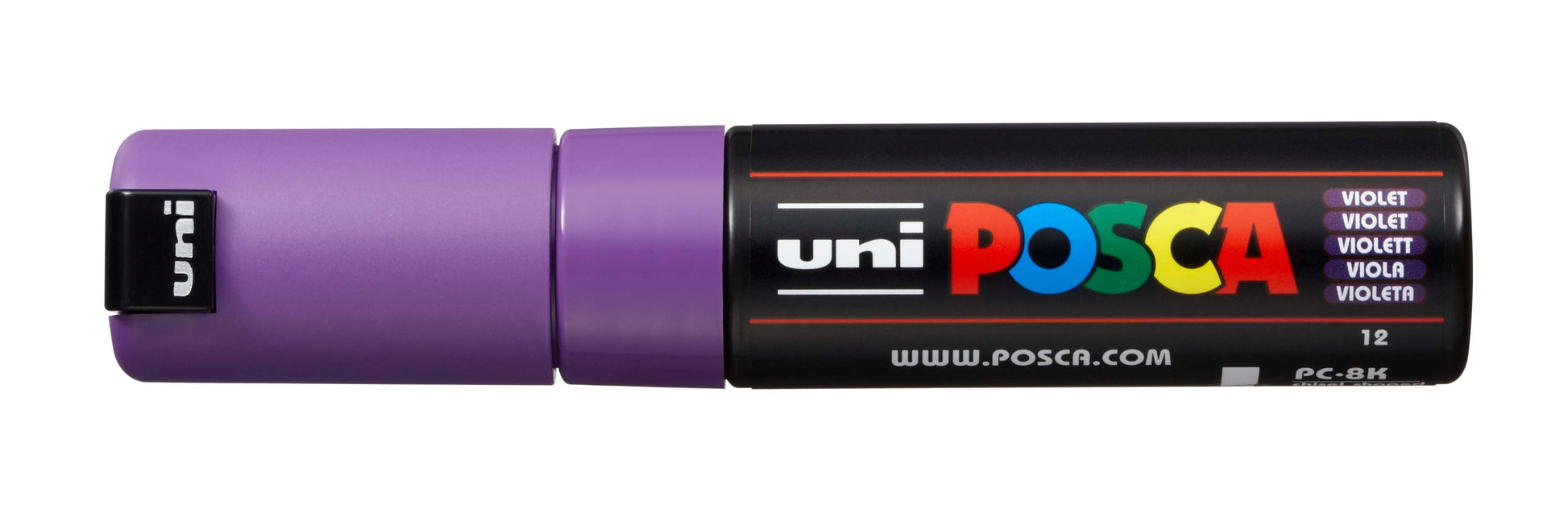POSCA Marker 8mm PC-8K VIOLET violett, Keilspitze