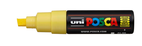 POSCA Marker 8mm PC-8K YELLOW gelb, Keilspitze