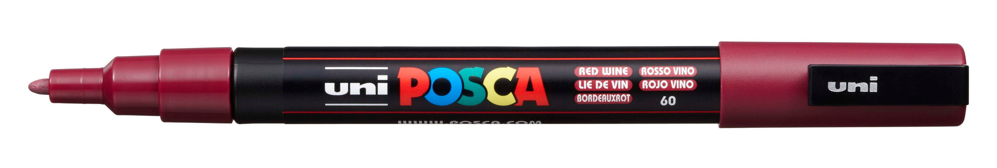 POSCA Marker 0.9-1.3mm PC3M RED WIN bordeaux, Rundspitze