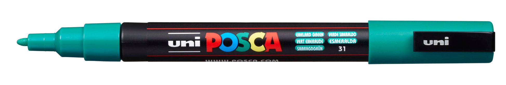 POSCA Marker 0.9-1.3mm PC3MEMERALDG smaragdgrün, Rundspitze