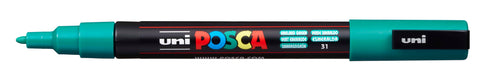 POSCA Marker 0.9-1.3mm PC3MEMERALDG smaragdgrün, Rundspitze