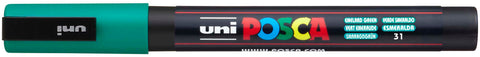 POSCA Marker 0.9-1.3mm PC3MEMERALDG smaragdgrün, Rundspitze
