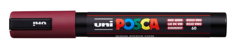 POSCA Marker 1.8-2.5mm PC5M RED WIN bordeaux, Rundspitze