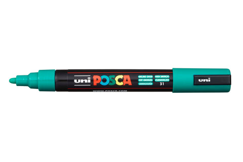 POSCA Marker 1.8-2.5mm PC5MEMERALDG smaragdgrün, Rundspitze