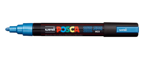 POSCA Marker 1.8-2.5mm PC5MMET.BLUE Metal.blau,R'spitze