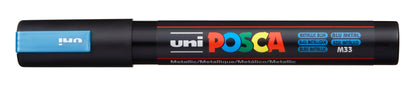 POSCA Marker 1.8-2.5mm PC5MMET.BLUE Metal.blau,R'spitze