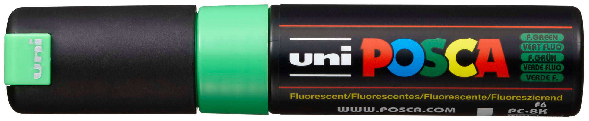 POSCA Marker 8mm PC8K F.GREEN fluo grün, Keilspitze