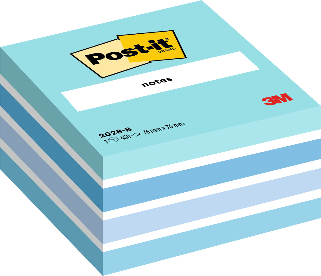 POST-IT Würfel 76x76mm 2028-B blau/450 Blatt