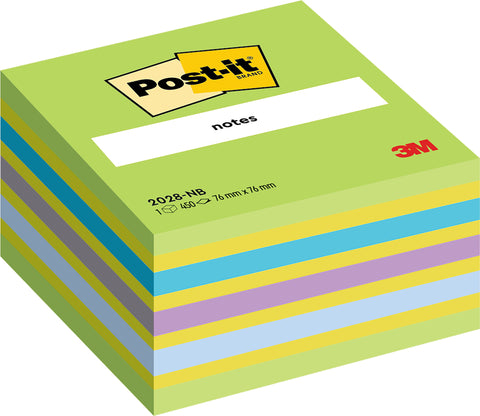 POST-IT Würfel 76x76mm 2028-NB blau/grün, 450 Blatt