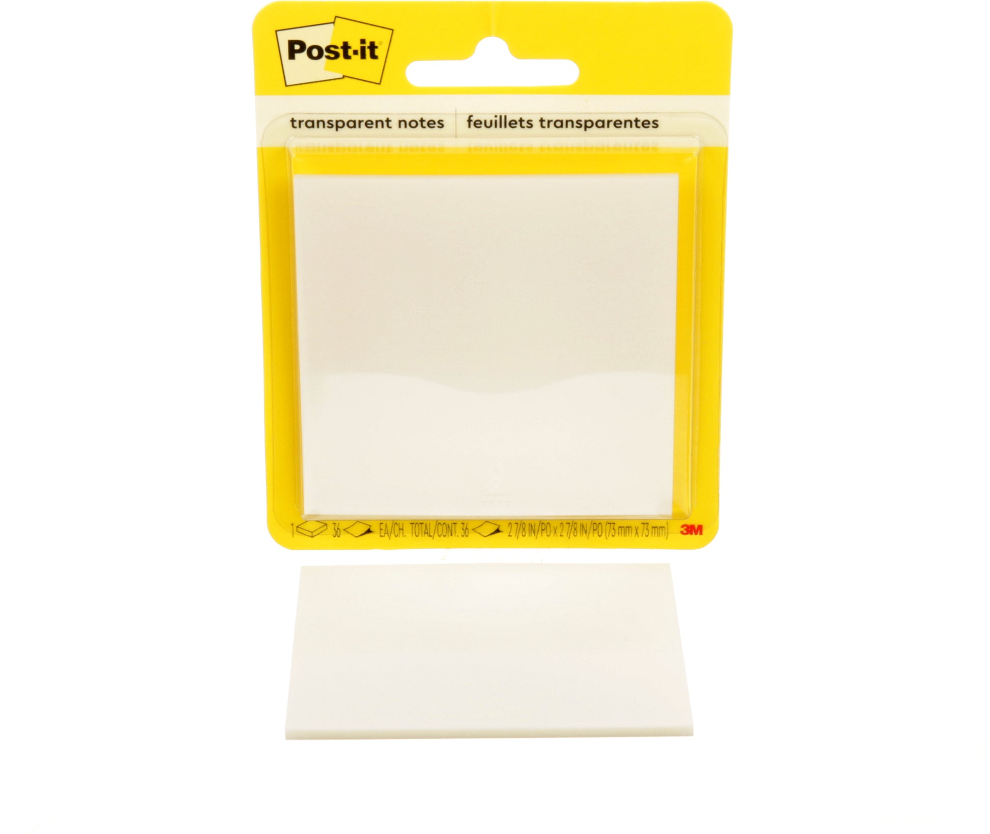 POST-IT Haftnotizen Transpar. 73x73mm 600-TRSPT 36 Blatt