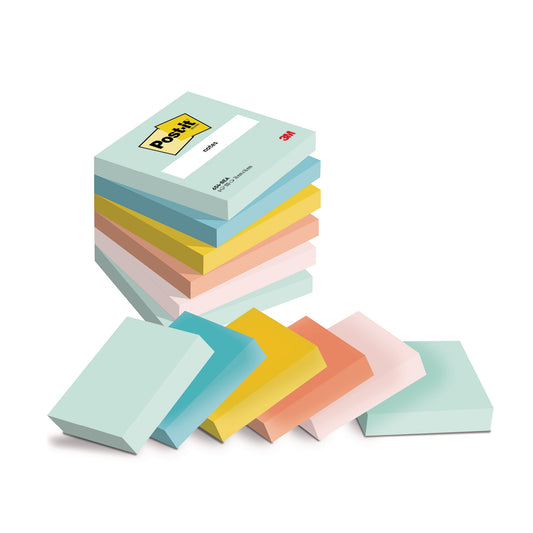 POST-IT Beachside 76x76mm 654-6-BEA 5-farbig ass. 6x100 Blatt