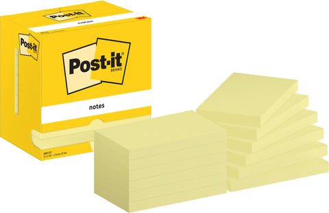 POST-IT Block 76x127mm 655 CY Gelb 12x100 Blatt