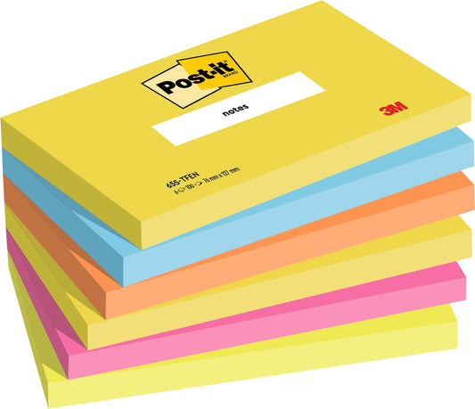 POST-IT Haftnotizen Energy 127x76mm 655-TFEN 6-farbig 6x100 Blatt