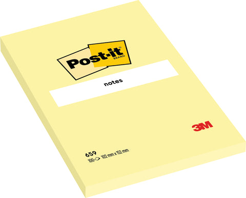 POST-IT Block 102x152mm 659Y gelb/100 Blatt