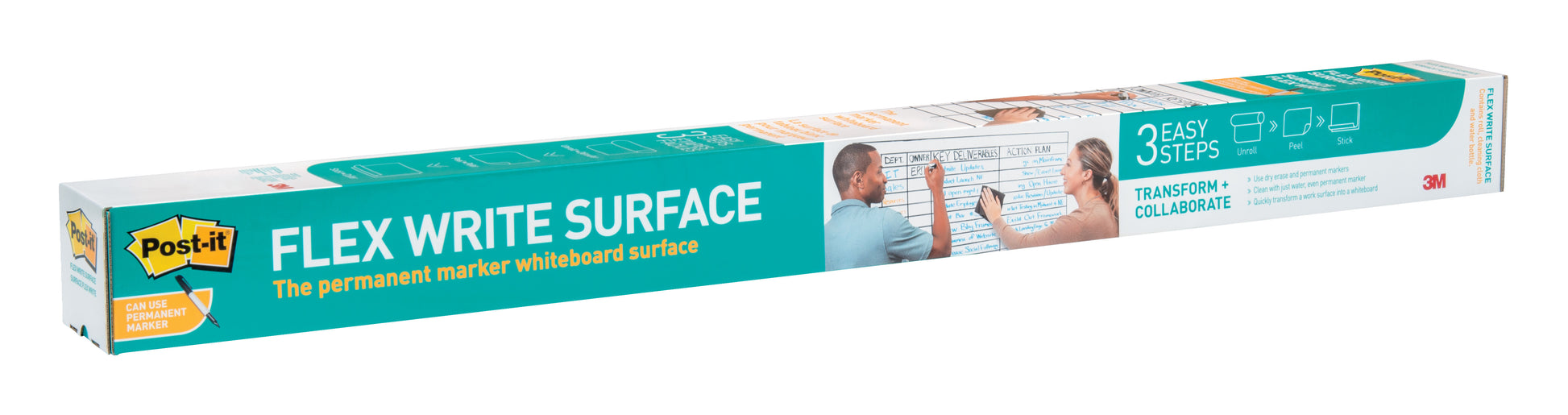 POST-IT Flex Write Surface Folie FWS4X3 weiss 90x120cm