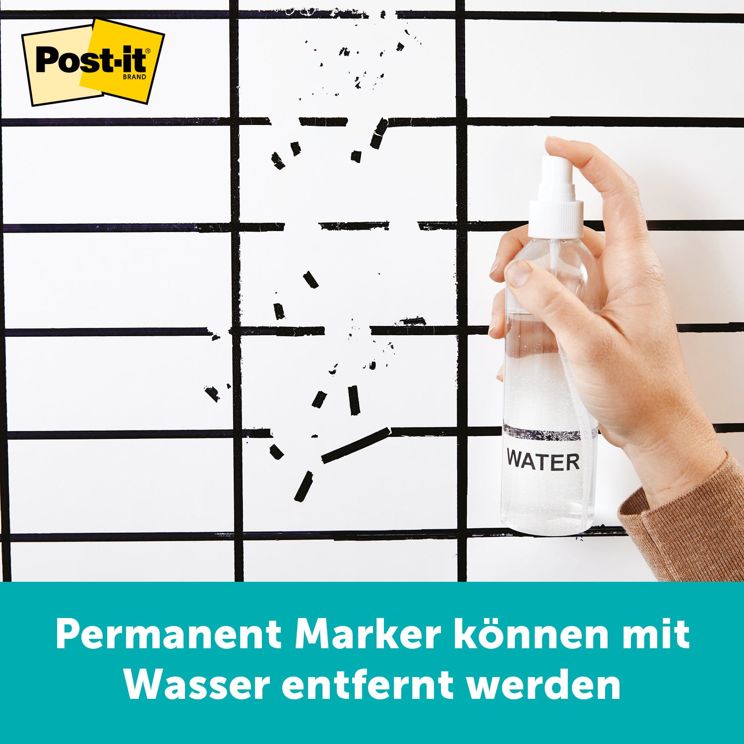 POST-IT Flex Write Surface Folie FWS4X3 weiss 90x120cm