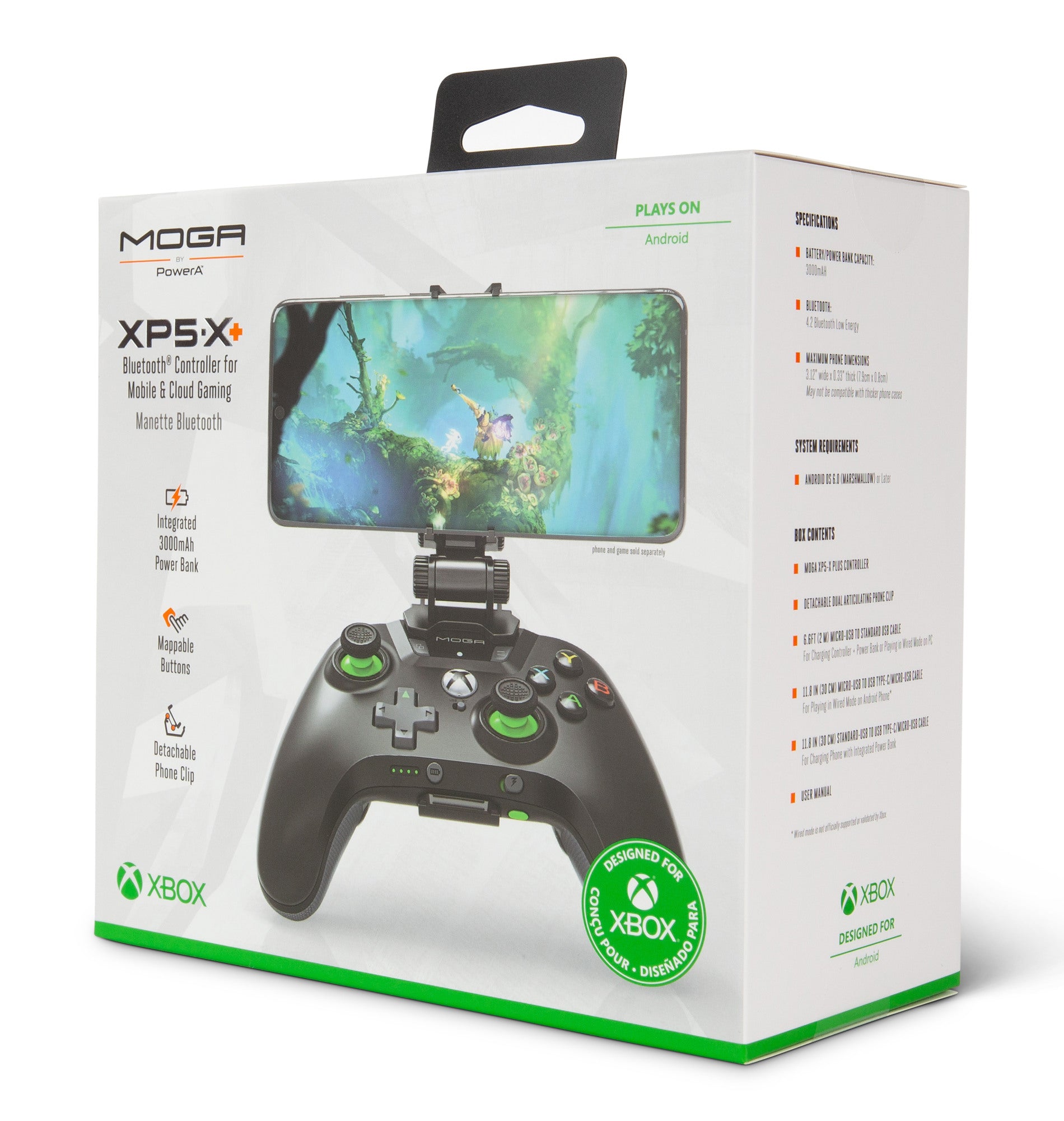 POWER A MOGA XP5-X Plus BT-Ctrl. 1510705-01 Mob.&Cloud Gaming/Android/PC