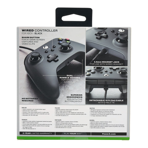 POWER A Wired Controller 1519265-01 Xbox Series X/S, Black