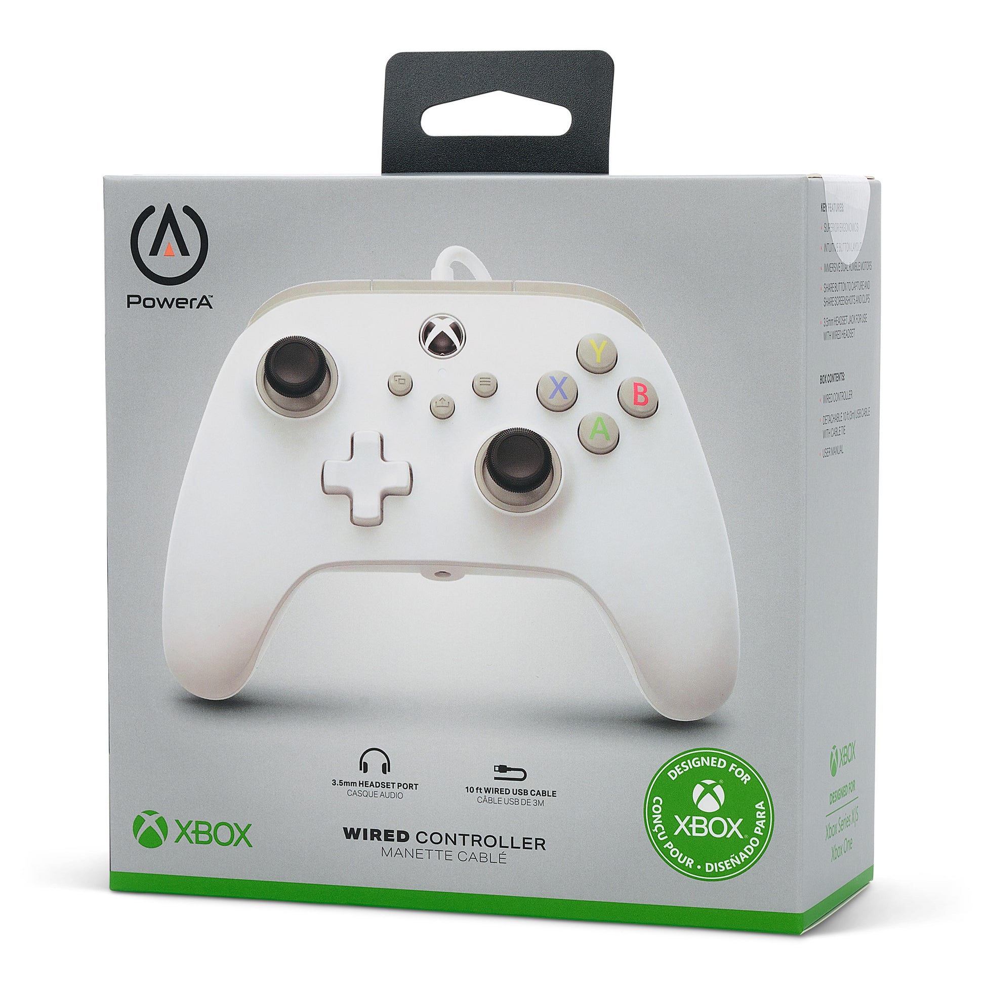 POWER A Wired Controller 1519365-01 Xbox Series X/S, White