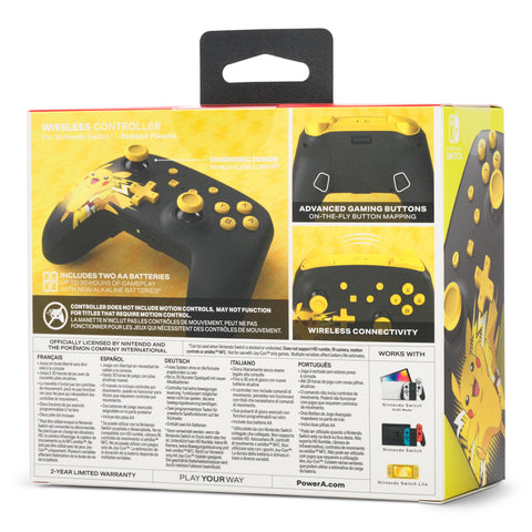 POWER A Wireless Controller NSW NSGP0016-01 Pikachu Ecstatic