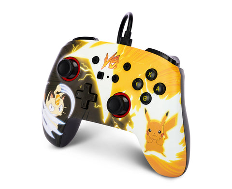 POWER A Enhanced Wired Controller NSGP0039-02 Pokémon,Pikachu Meowth,NSW