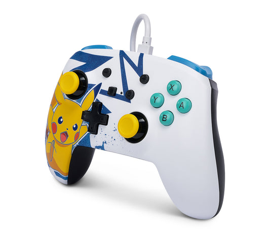 POWER A Enhanced Wired Controller NSGP0041-01 Pikachu High Voltage, NSW