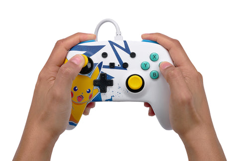 POWER A Enhanced Wired Controller NSGP0041-01 Pikachu High Voltage, NSW